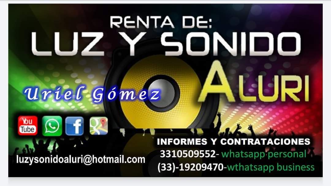 Renta de equipo de audio e iluminación aluri
