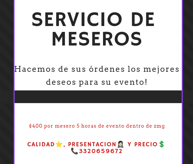 MESEROS REVE-CAST